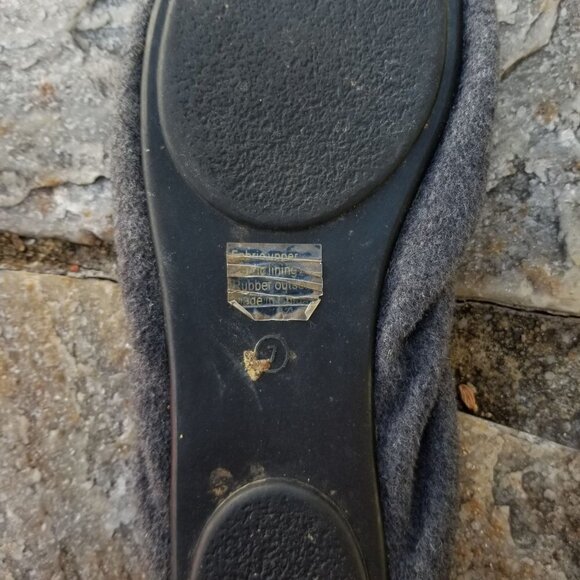 Michael Stars Foldable Wool Melton Ballerina Flats - Picture 5 of 5